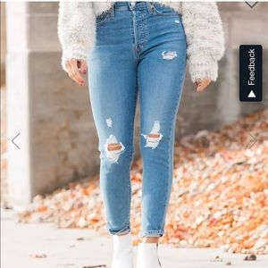 Levi’s wedgie skinny jeans